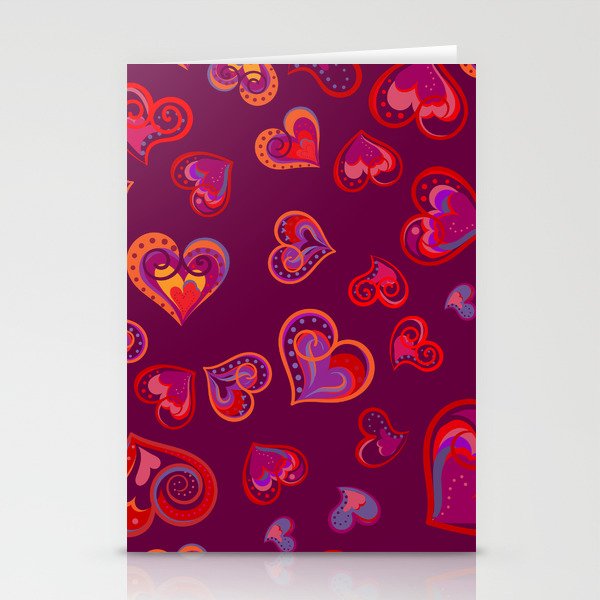 Fun seamless vintage love heart background in pretty colors. Baby announcement, Valentines Day, Mothers Day, Easter, wedding, scrapbook, gift wrapping paper, textiles. Stationery Cards