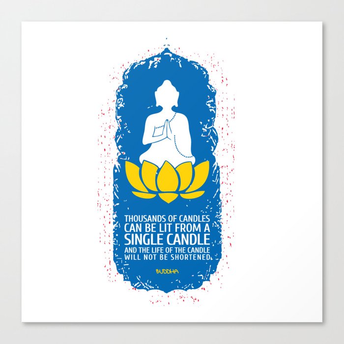 Lotus Buddha Canvas Print