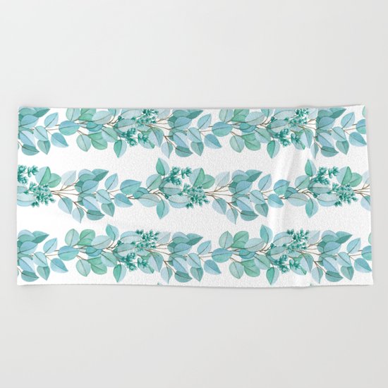 Eucalyptus Stripes Beach Towel