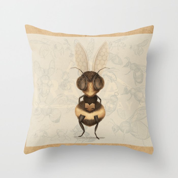 Save The Bees  Throw Pillow