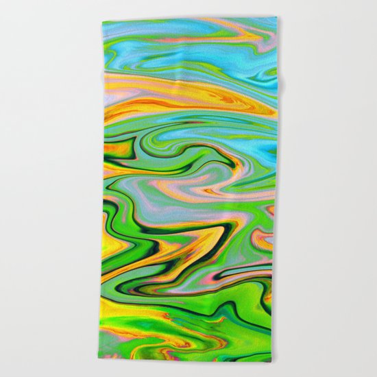 Marbled XIV Beach Towel