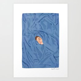 Stay in Bed Art Print
