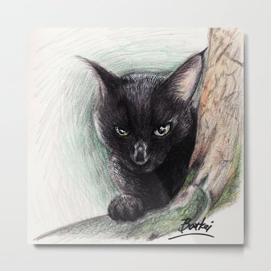 The Cat Metal Print