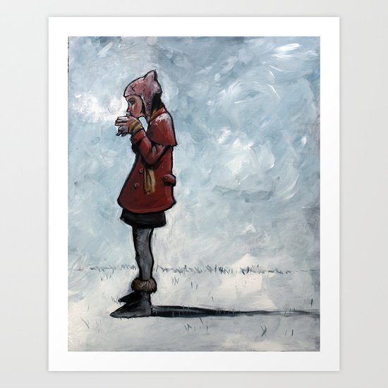 "warm drink/cold day" Art Print