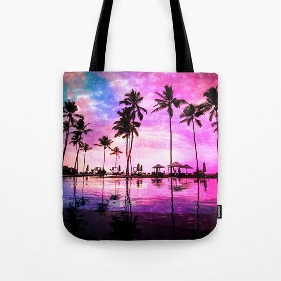 Neon Sunset Tote Bag