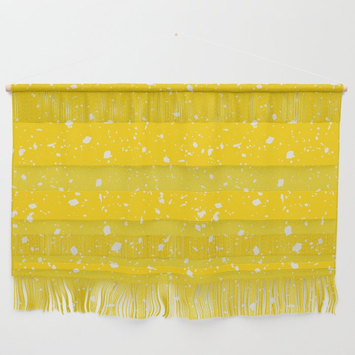 Yellow Terrazzo Seamless Pattern Wall Hanging