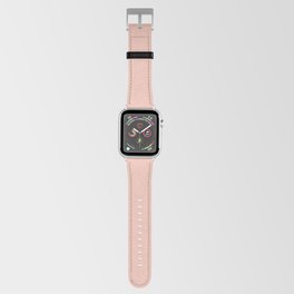 Jazz Age Pink Coral pastel solid color modern abstract pattern  Apple Watch Band