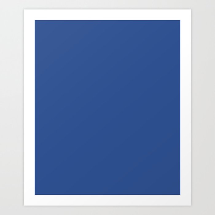 YInMn Blue solid color Art Print by Make it Colorful Society6
