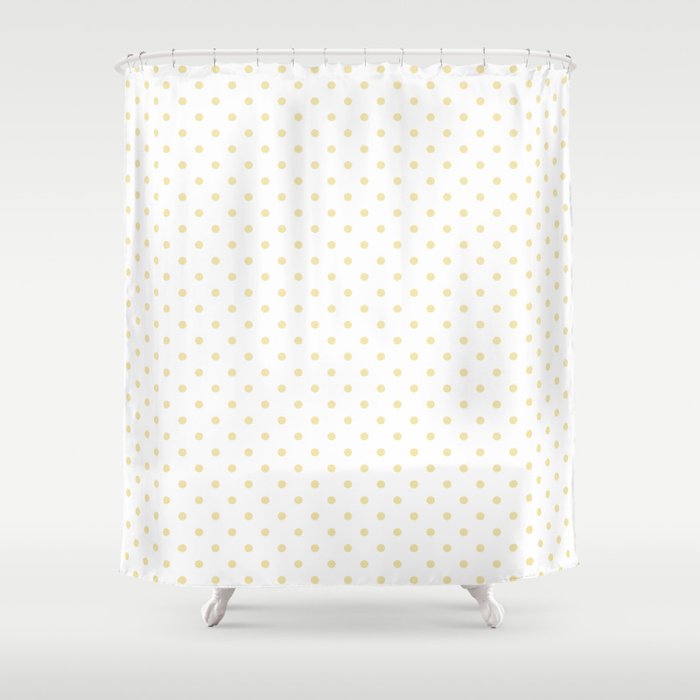 Dots (Vanilla/White) Shower Curtain