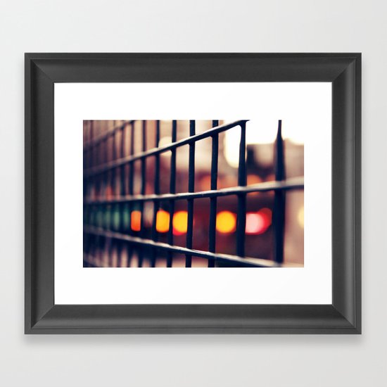 Circles and squares Framed Art Print