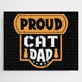 Proud Cat Dad Father's Day Jigsaw Puzzle