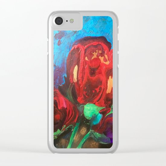 The Tulips Came Early Clear iPhone Case