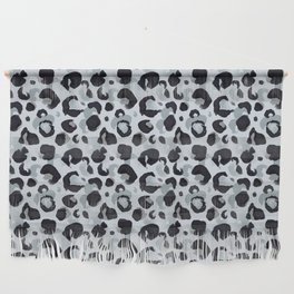 Black And White Leopard Animal Print Pattern Wall Hanging