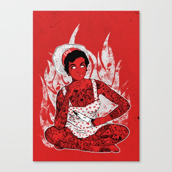 Housewife From Hell Canvas Print