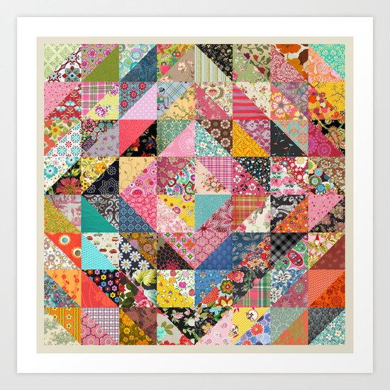 Grandma's Quilt Art Print