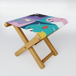 When I'm lost in thought patchwork 5 Folding Stool