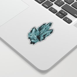 blue raspberry crystal cluster Sticker