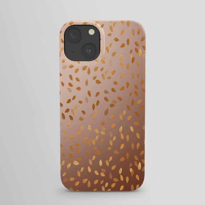 Golden Rain iPhone Case