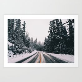 Winter Drive Art Print