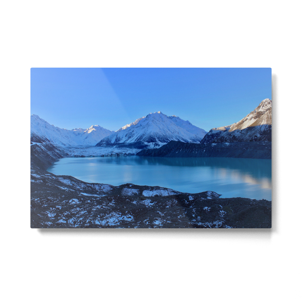 Tasman Glacier Valley Metal Print by seed_of_life_mandalas