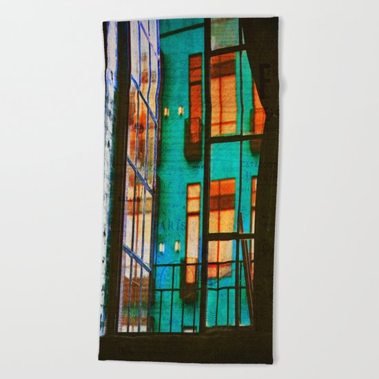 Outside My Window Beach Towel