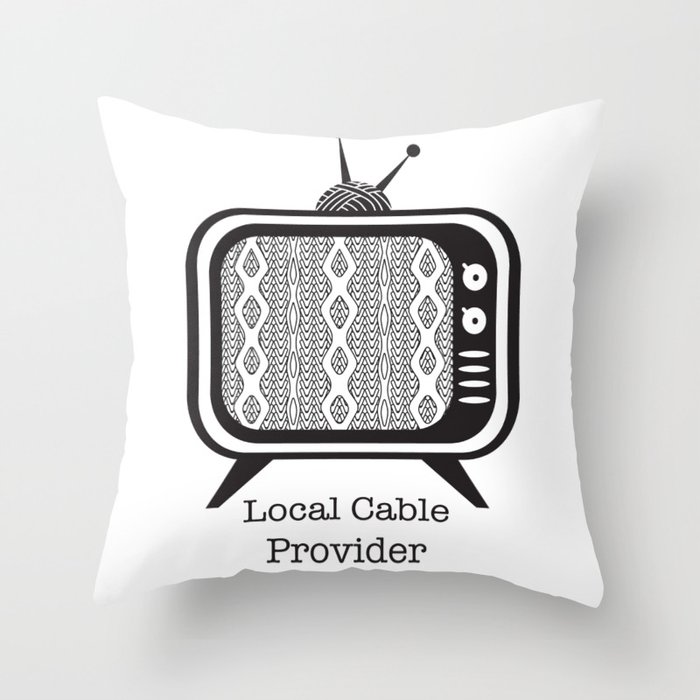 Local Cable Provider Throw Pillow