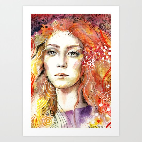 Blushing Trees Art Print