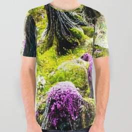 Purple Moss All Over Graphic Tee