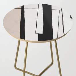 Abstract minimal modern painting 02 Side Table