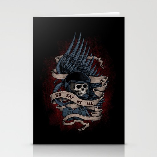 So Say We All Stationery Cards