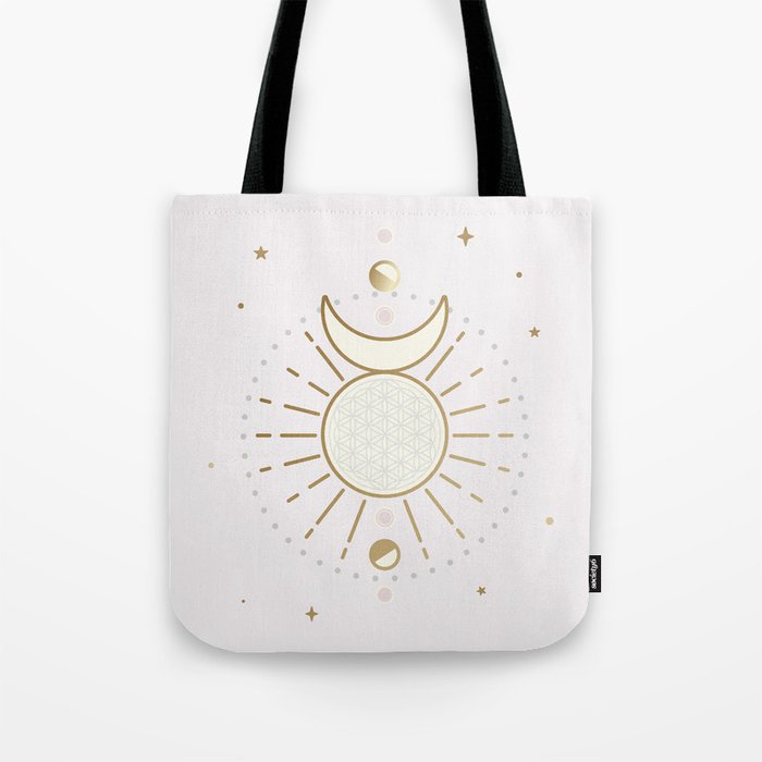Magical Sun and Moon - tarot illustration Tote Bag