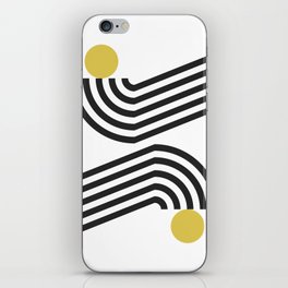 Double arch line circle 3 iPhone Skin