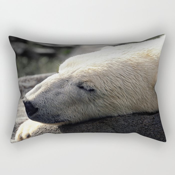 A polar bears' sweet dreams Rectangular Pillow