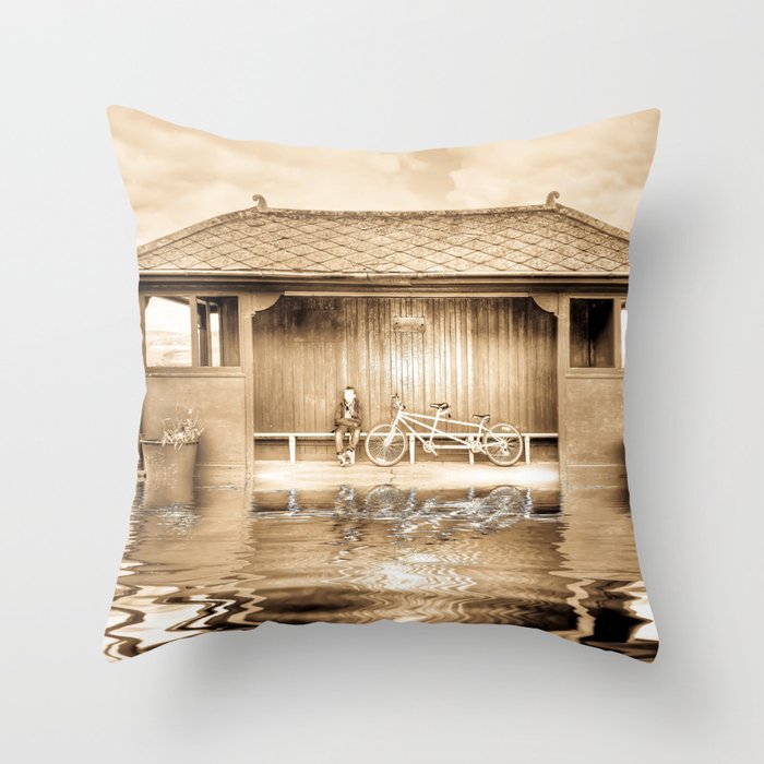 Shelter In The Floods  Throw Pillow