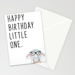 Happy Birthday Little One - Elephant Stationery Cards
