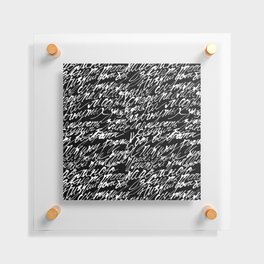 Calligraphy pattern Floating Acrylic Print