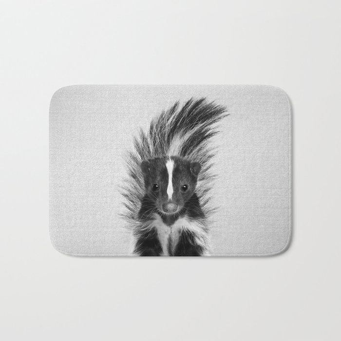 Skunk - Black & White Bath Mat