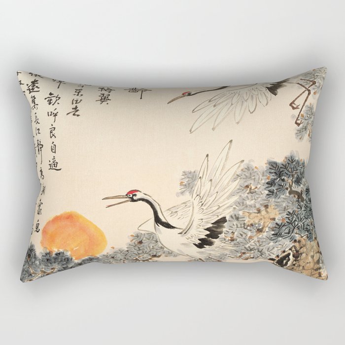 Asian traditional painting Rectangular Pillow
