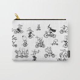 Bike Burg - Animals on Bicycles Carry-All Pouch