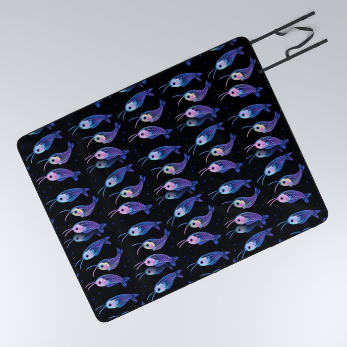 Glass catfish Picnic Blanket