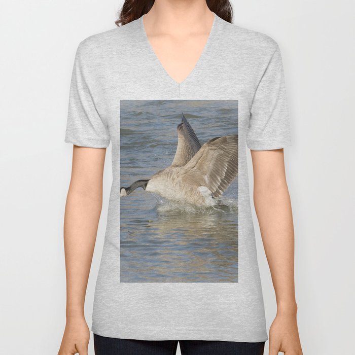 Canada Goose At The River V Neck T Shirt