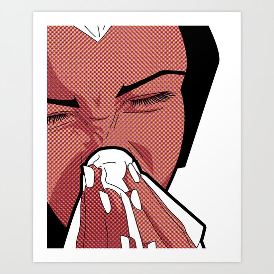 The secret life of heroes - Storm Cold Art Print