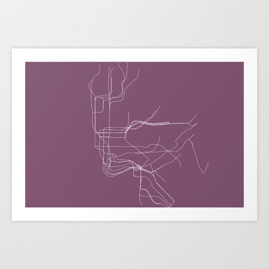 New York Subway Art Print