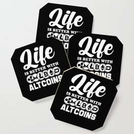 Altcoins Gangster Cryptocurrency Coin Gift Coaster