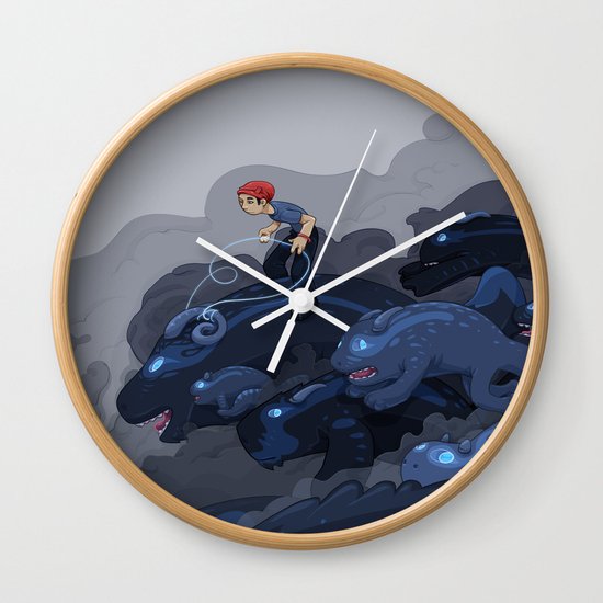 Rainy Day Activities Wall Clock