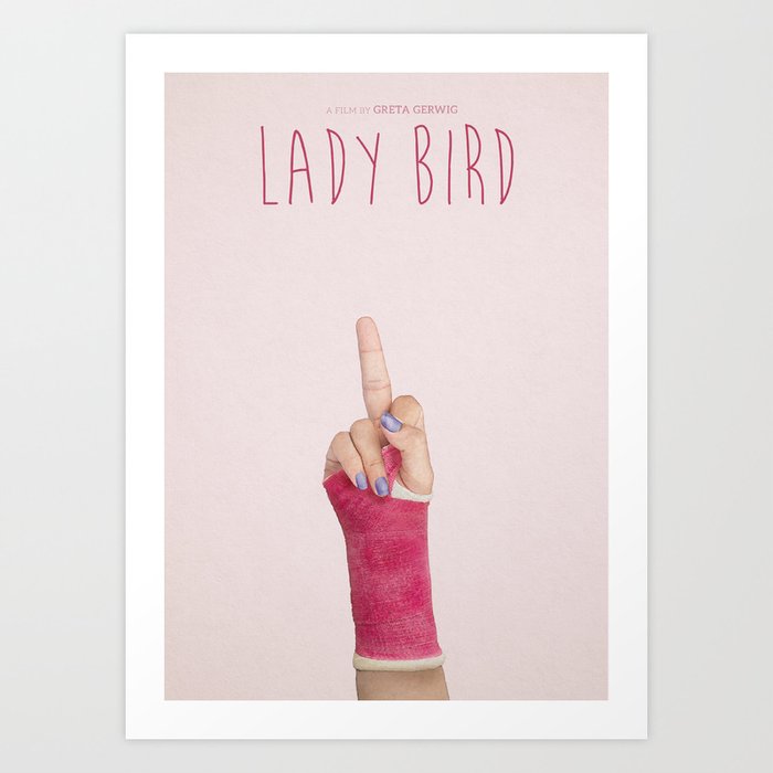 Lady Bird - Minimalist Poster Art Print
