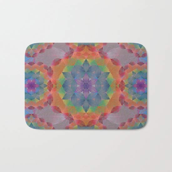 The Flower of Life - Leaf Pattern Bath Mat