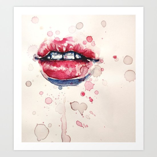 lips 2 Art Print