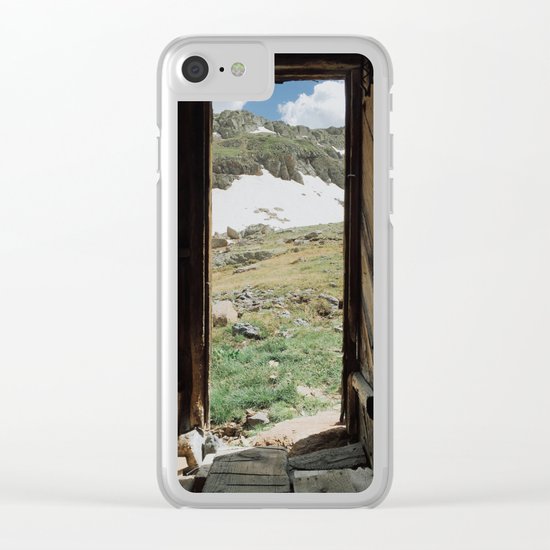Colorado Mountain Cabin Clear iPhone Case