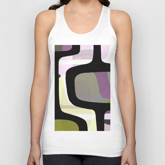 Mid Century Abstract 1 Unisex Tank Top